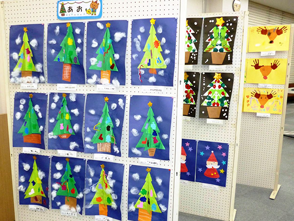 白藤こども園　クリスマスロビー展