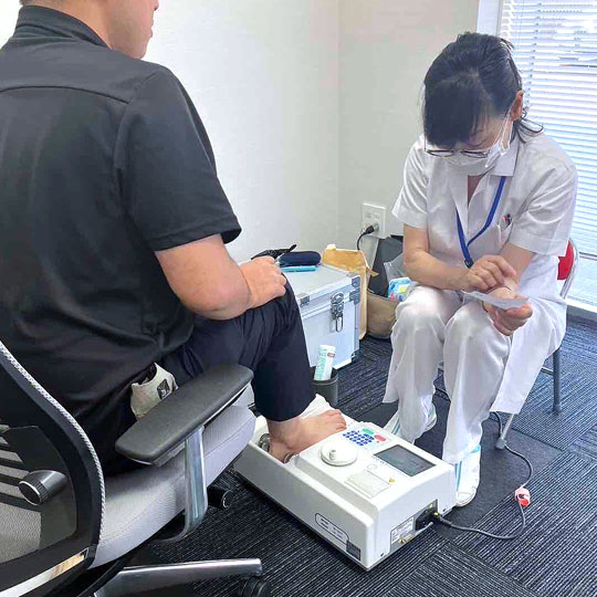 骨密度測定会の様子